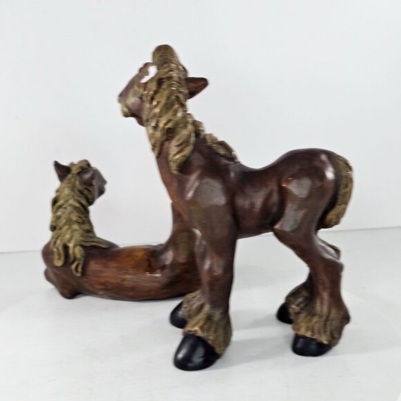 AS IS Pasture Pals Elmer Horse Set Shelf Sitter Standing Montana Silversmiths - Picture 6 of 15